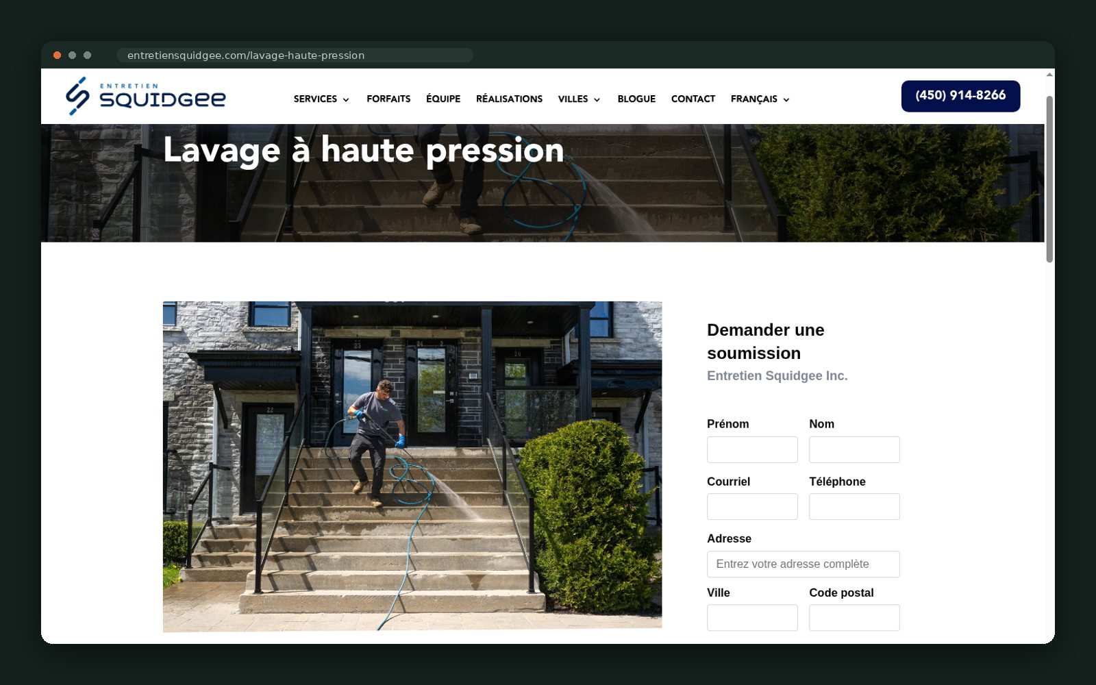 Pressure washing scope: facades, driveways, commercial and post-construction