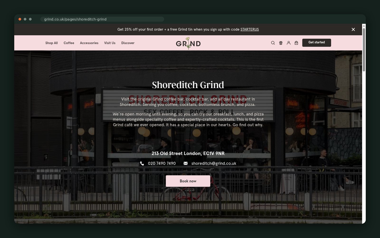 Grind website — screen 4