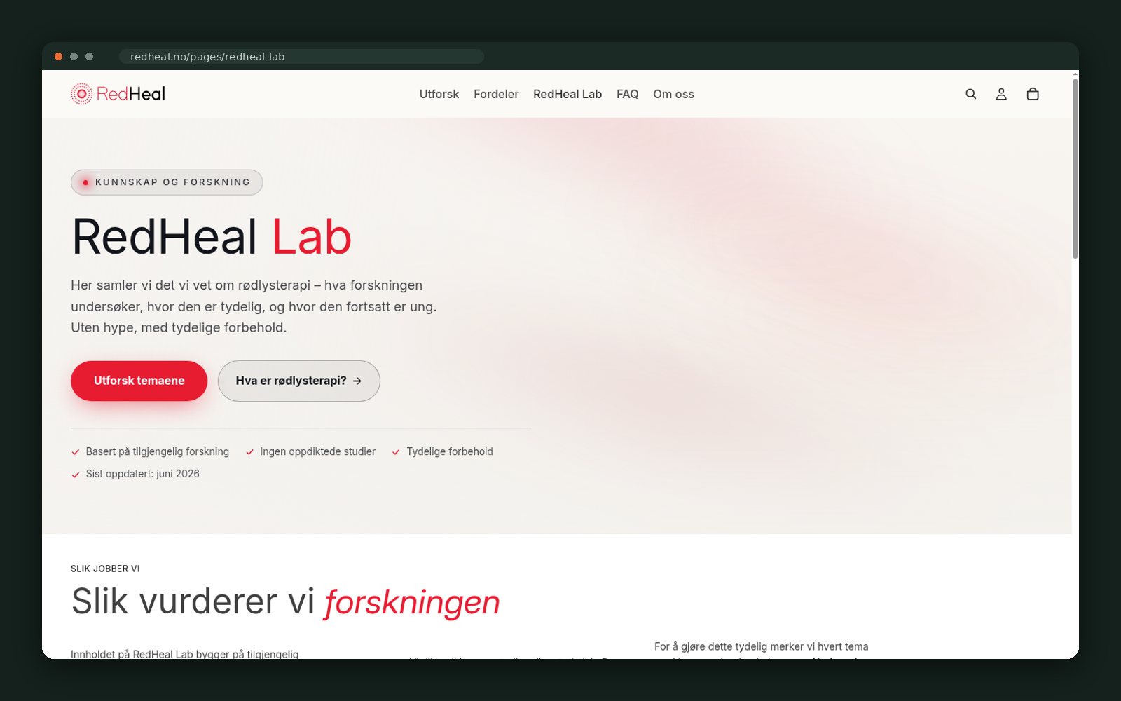 RedHeal website — screen 3