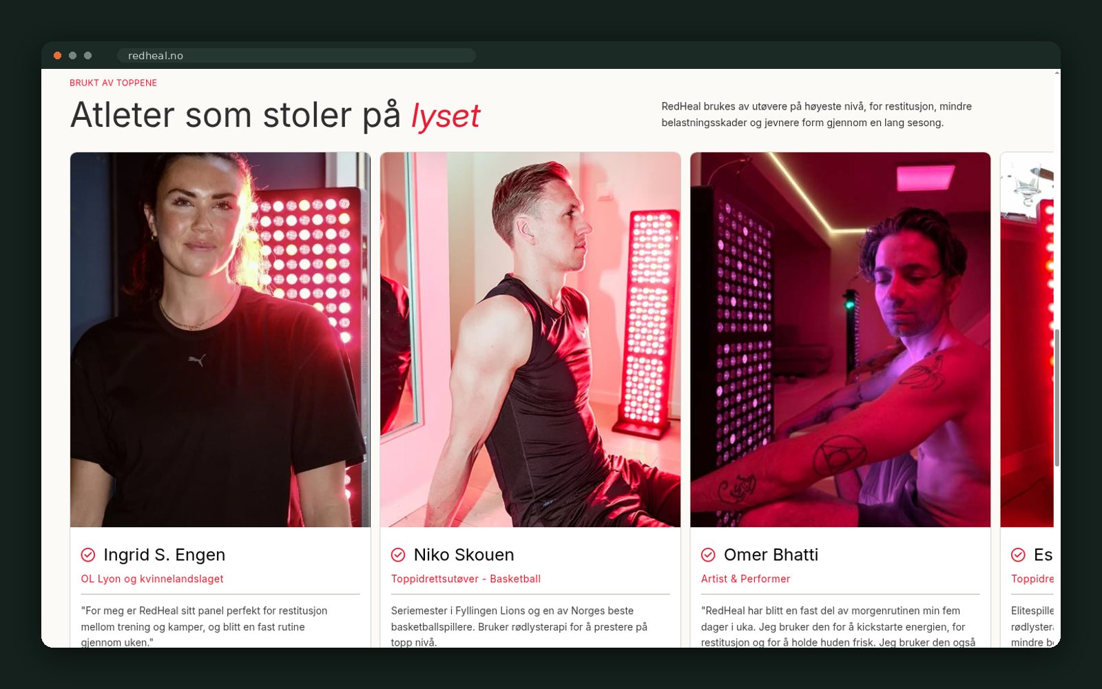RedHeal website — screen 5