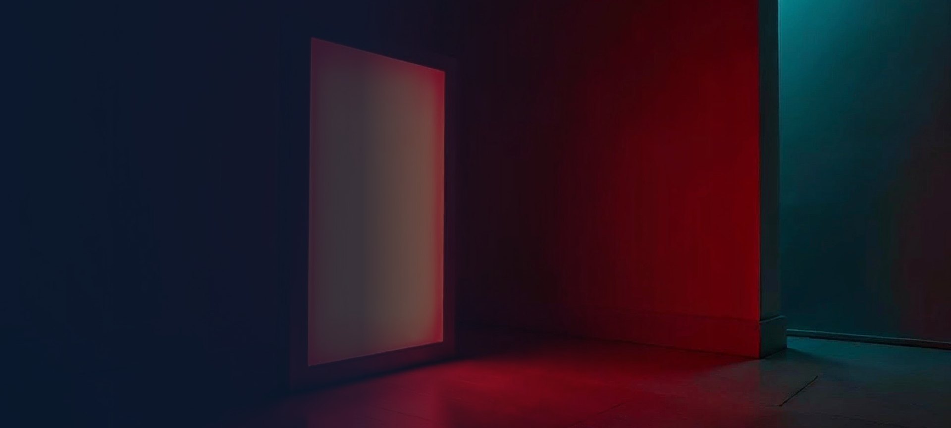 Art-directed red light therapy scene representing RedHeal's industry