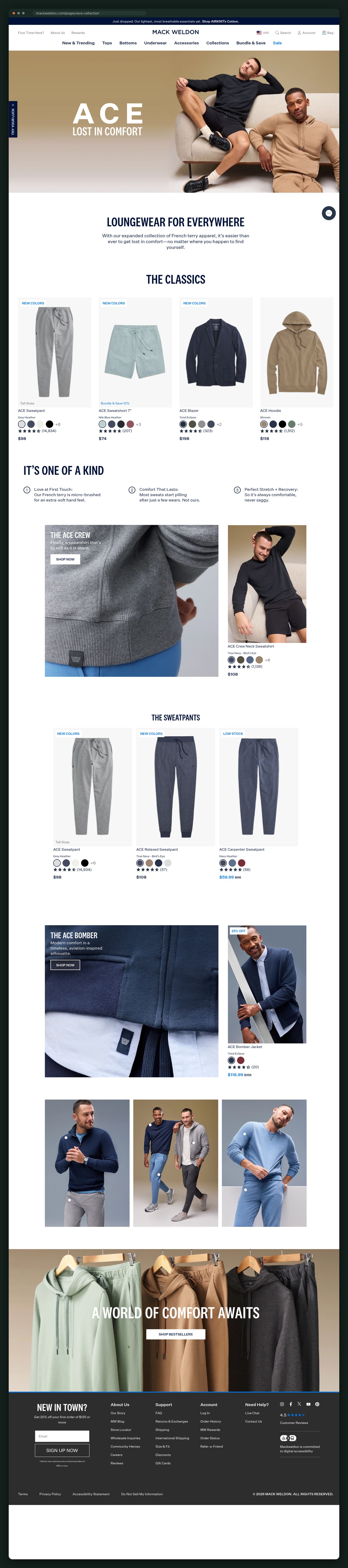 Mack Weldon website — screen 3