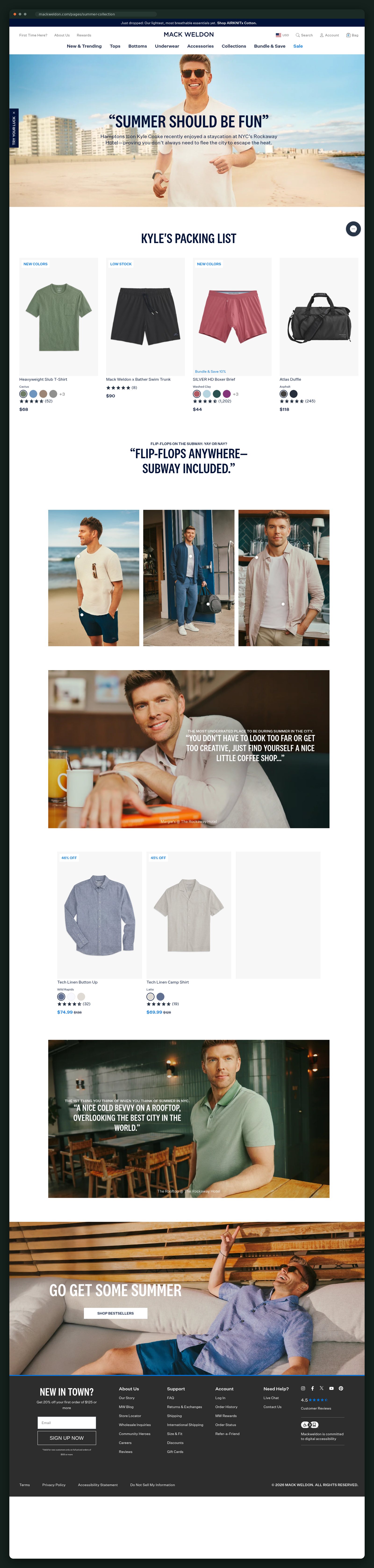 Mack Weldon website — screen 4