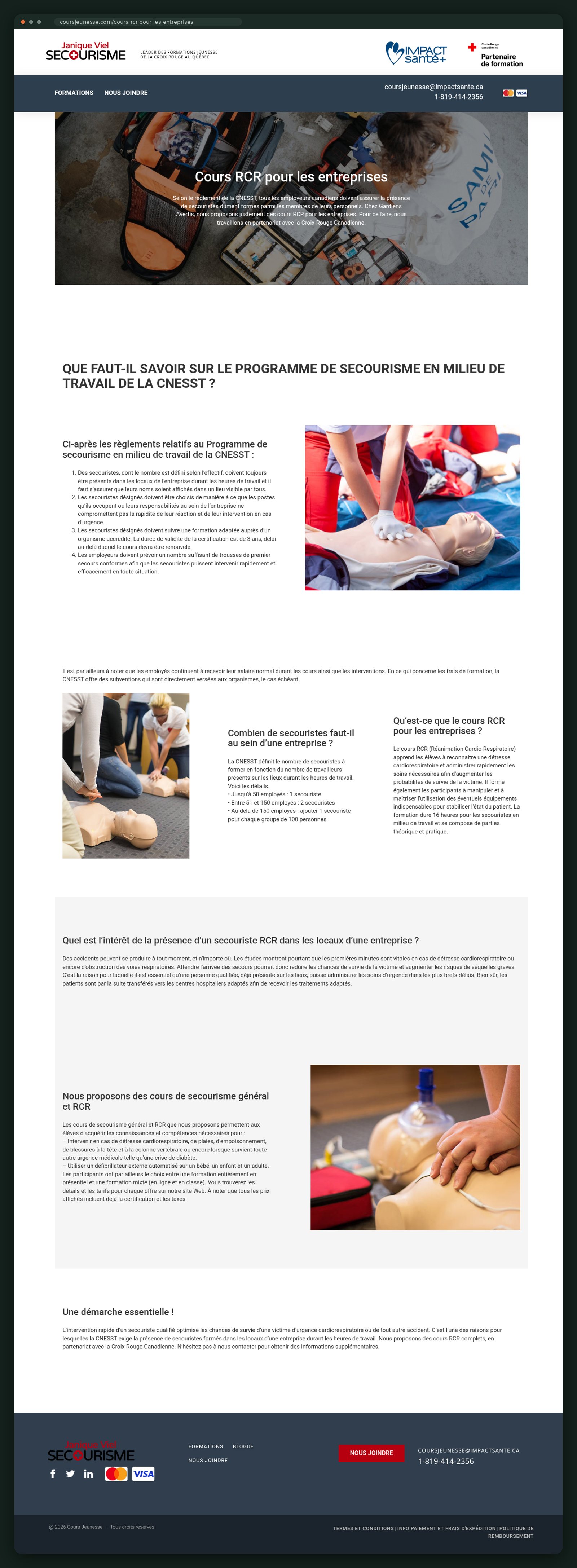 Gardiens Avertis website — screen 2
