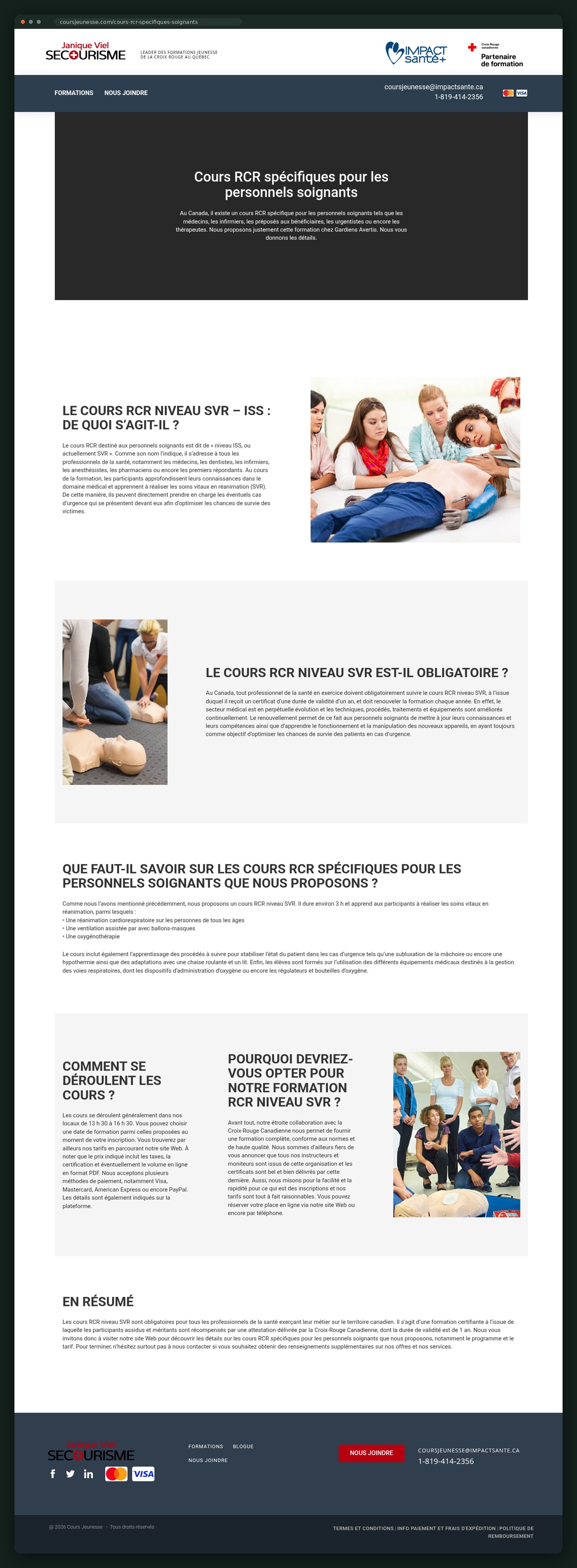 Gardiens Avertis website — screen 4