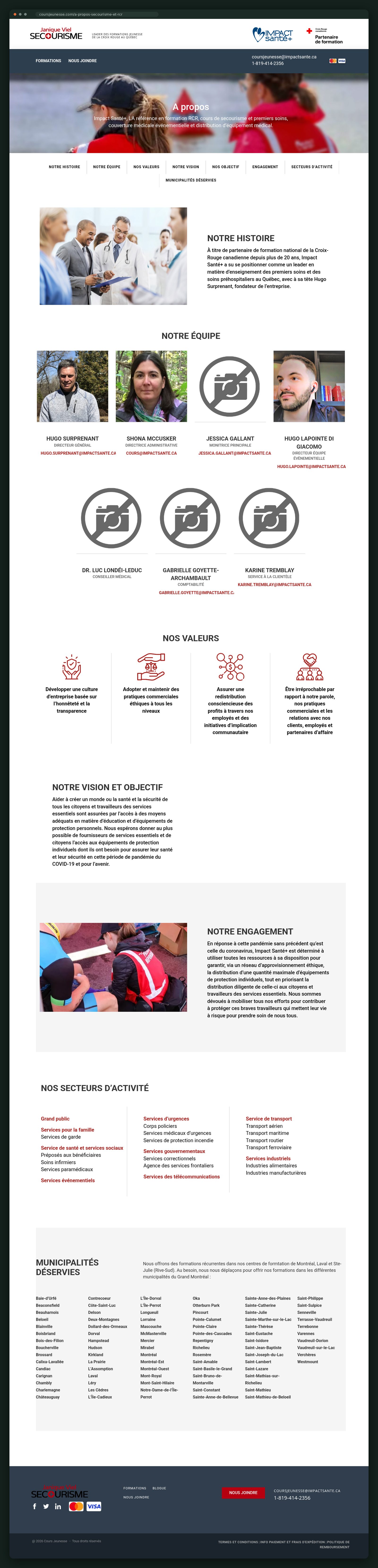Gardiens Avertis website — screen 3