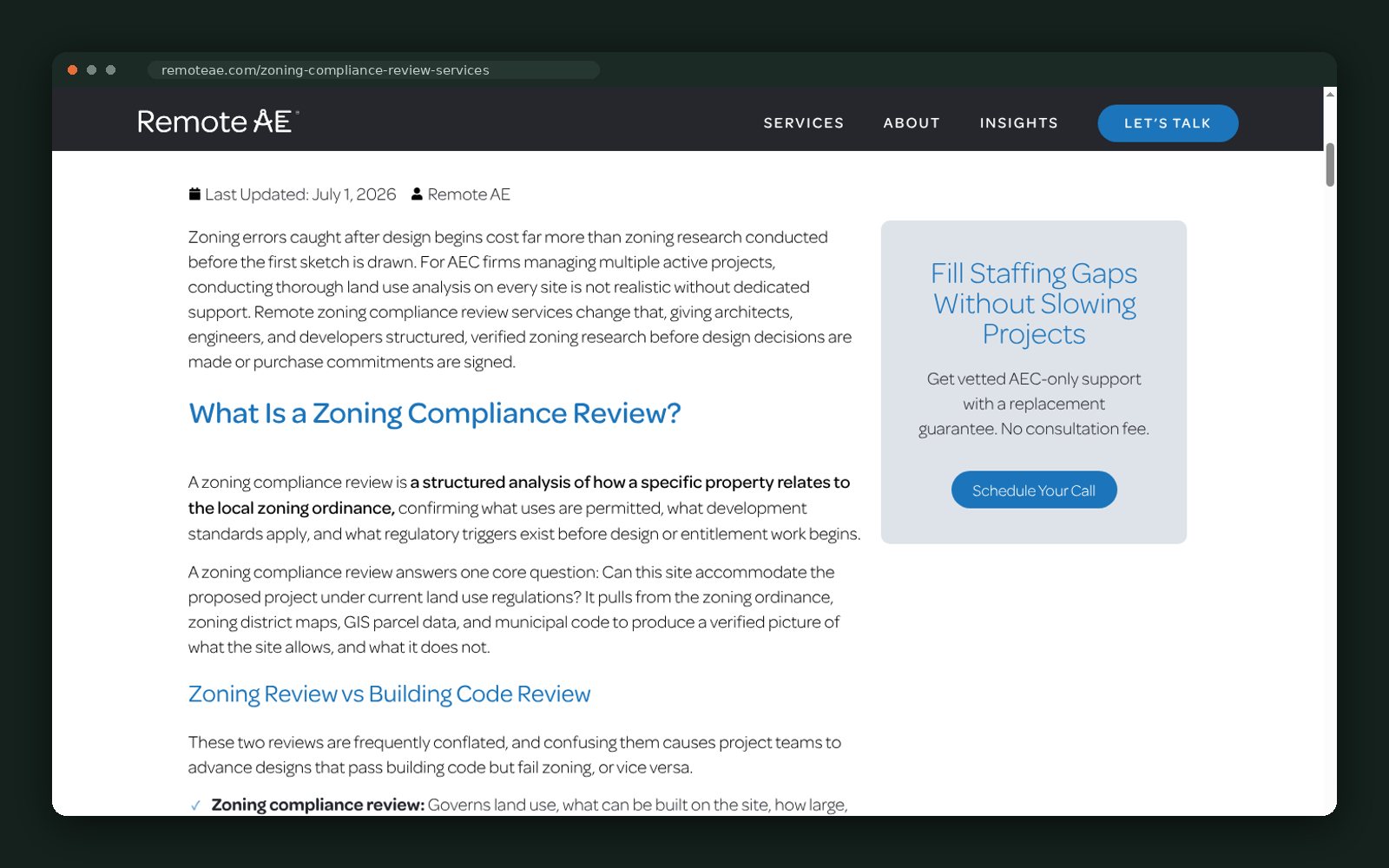 Zoning versus building code review explained