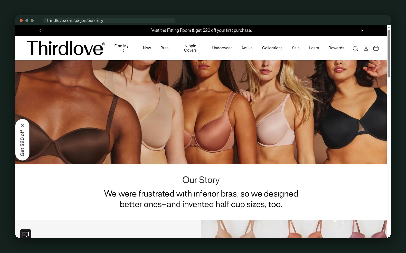 ThirdLove website — screen 4