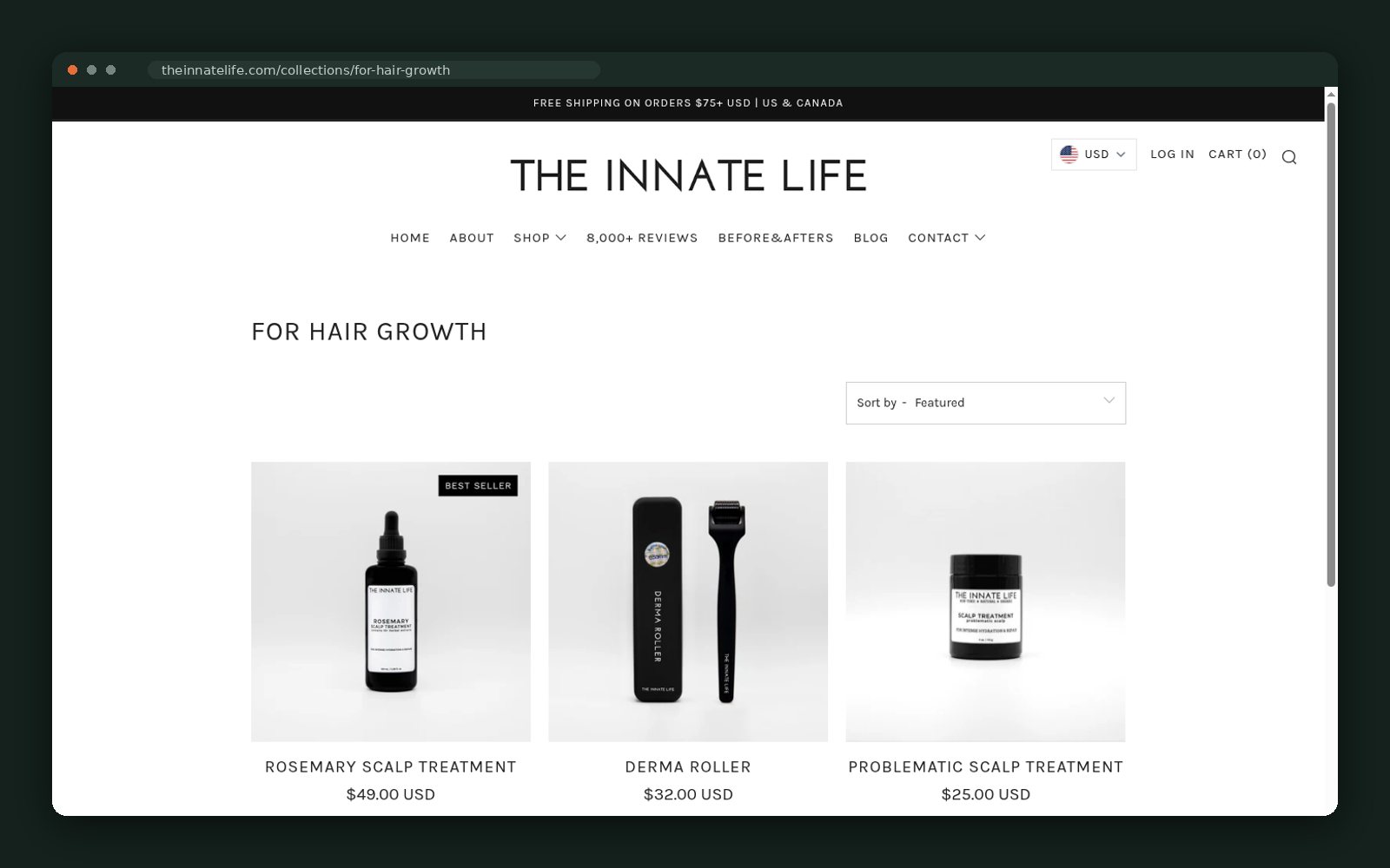 For Hair Growth collection grid