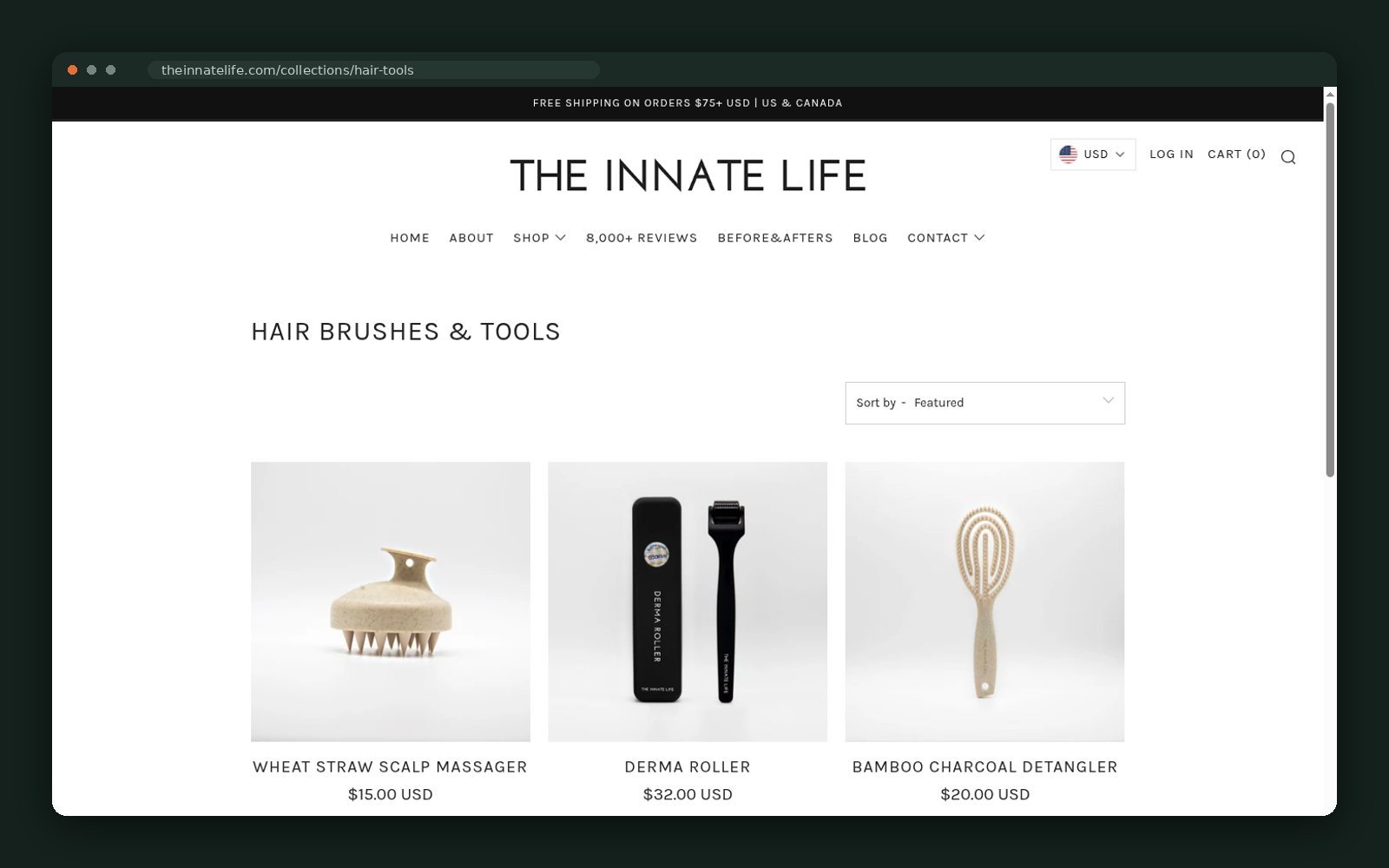 Hair brushes and scalp tools collection