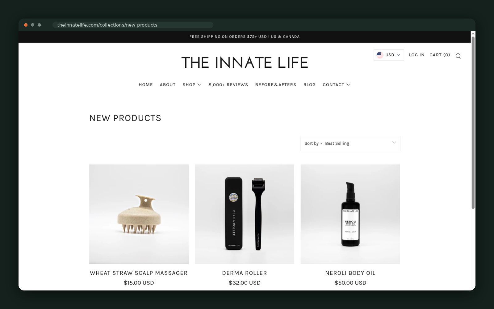 New products grid