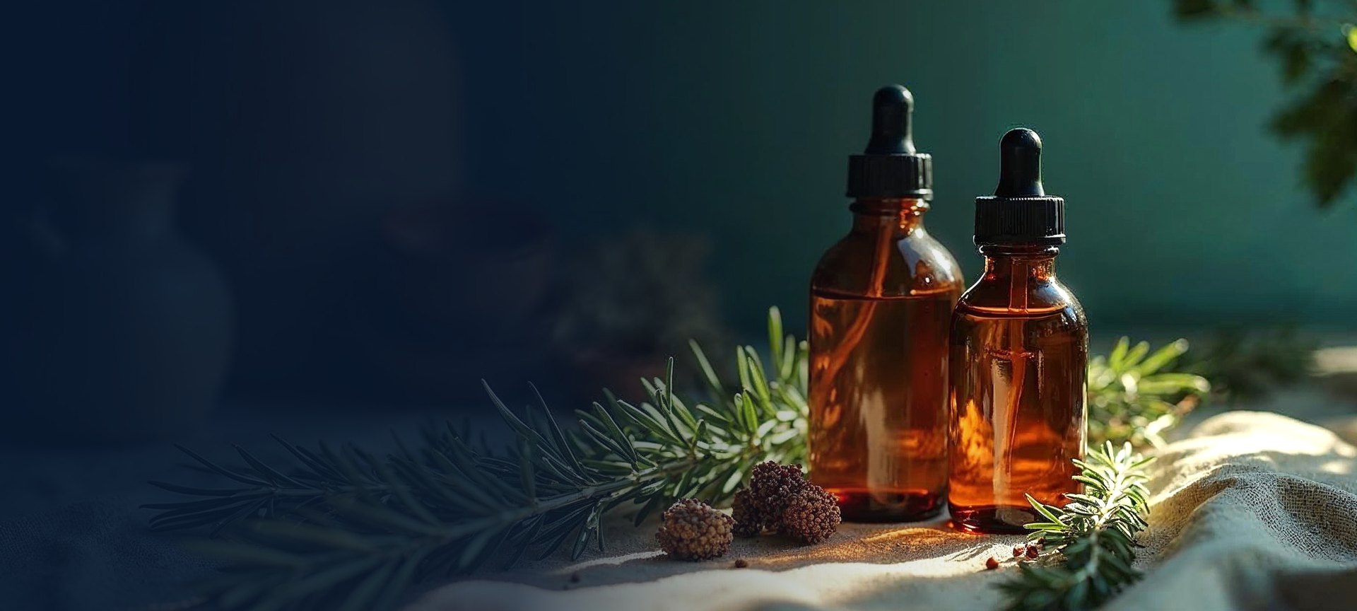 Art-directed herbal haircare still life representing The Innate Life's industry