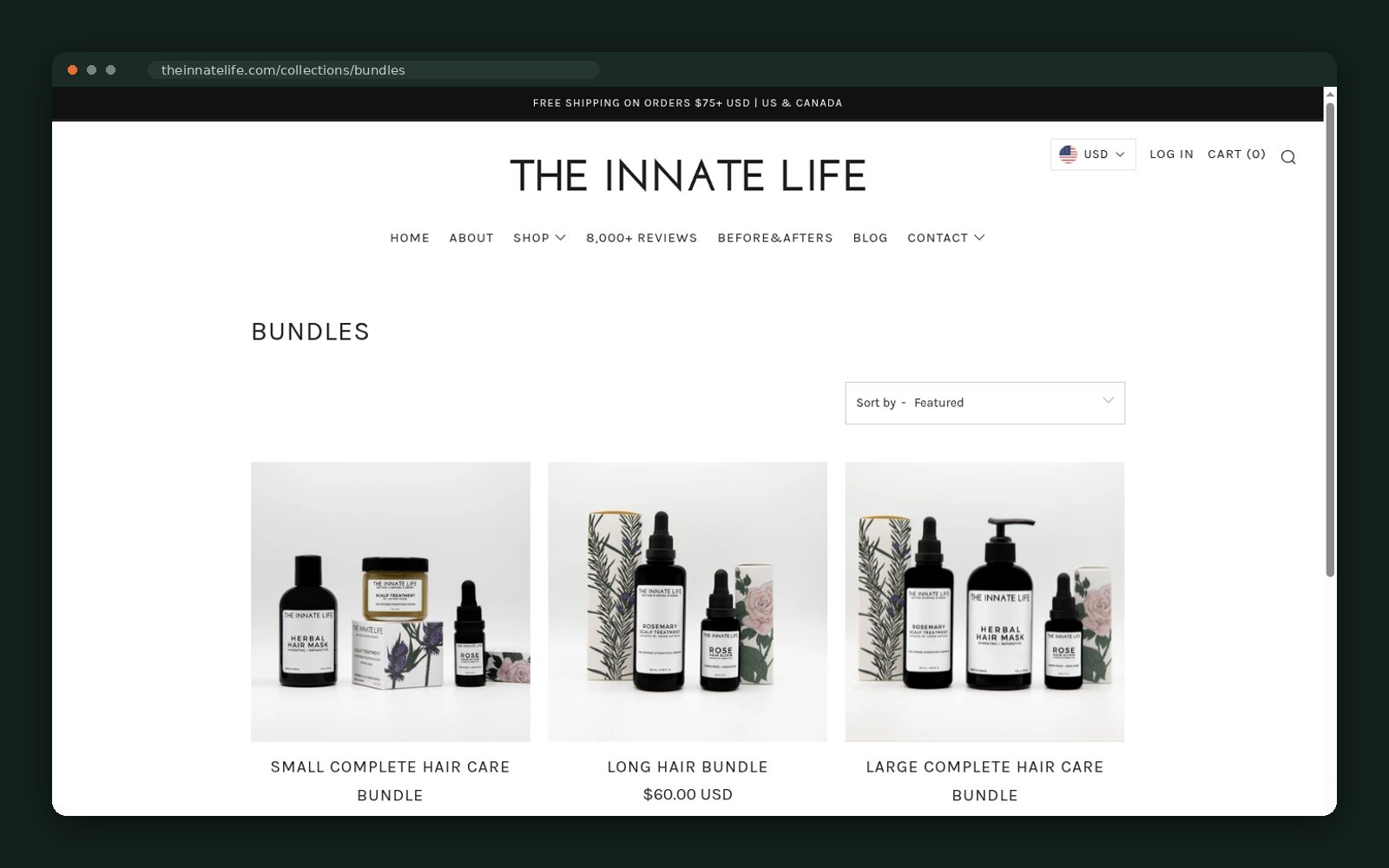 The Innate Life website — screen 5