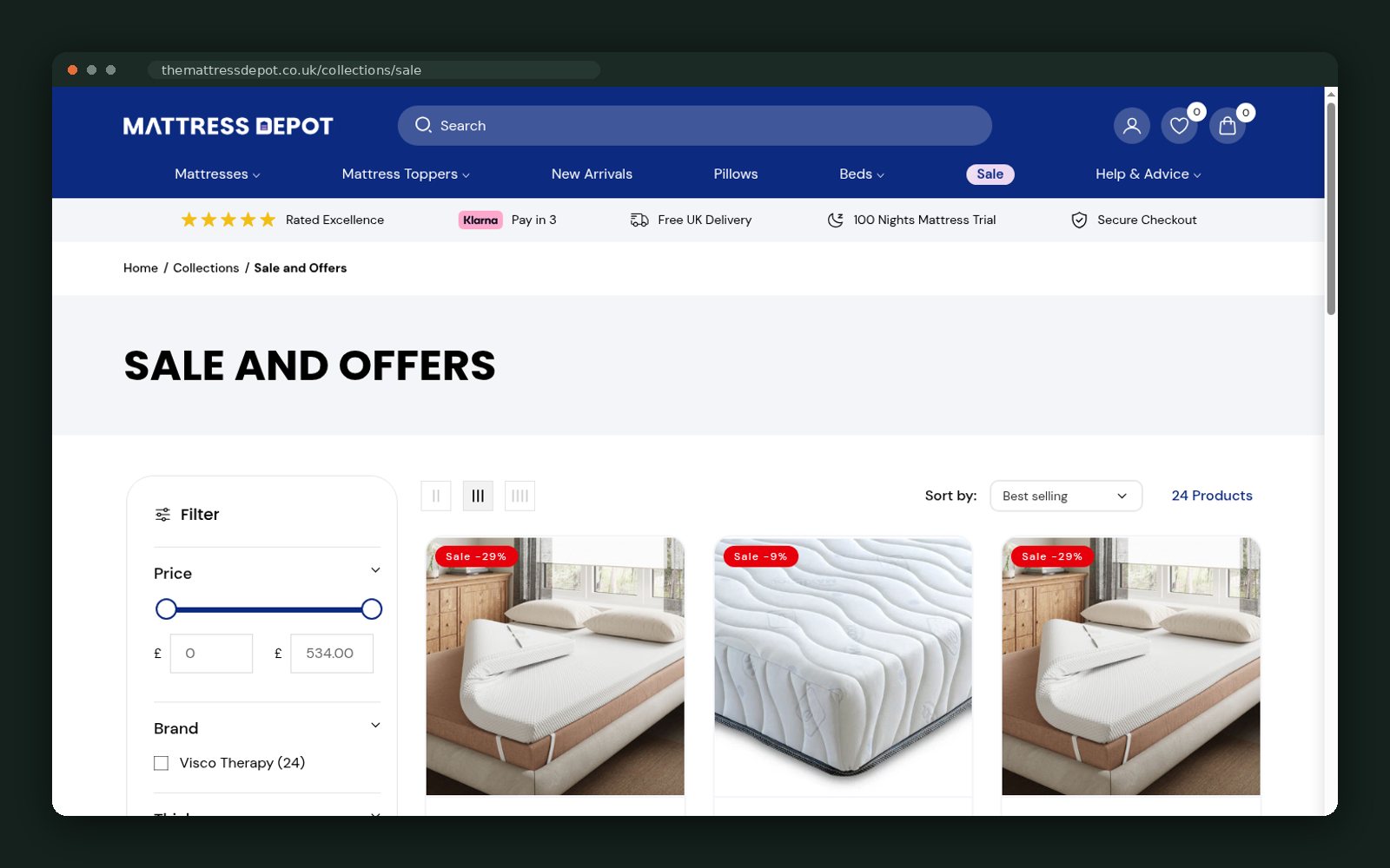 Sale and offers grid
