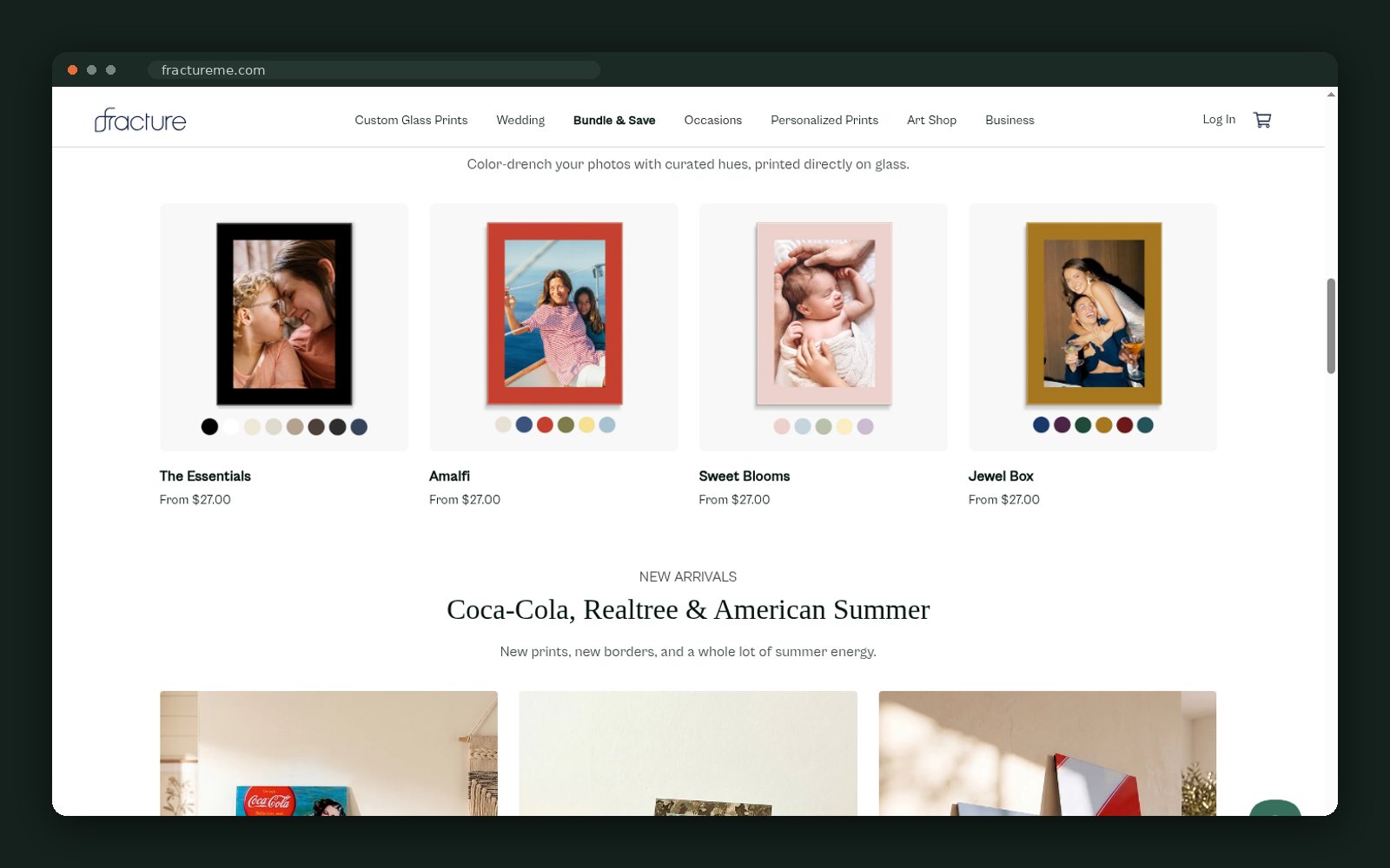 Fracture website — screen 2
