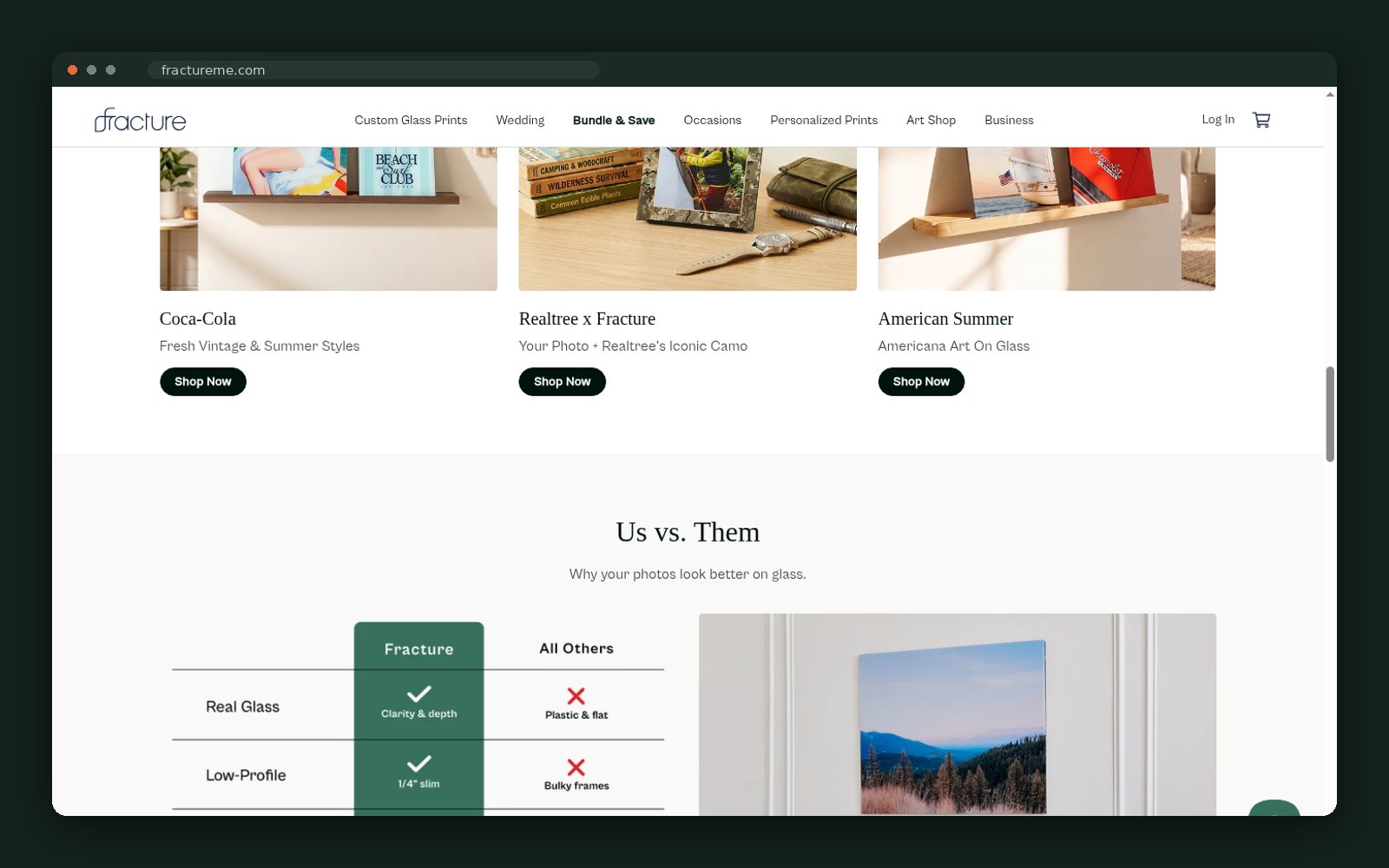 Customer-photography inspiration wall