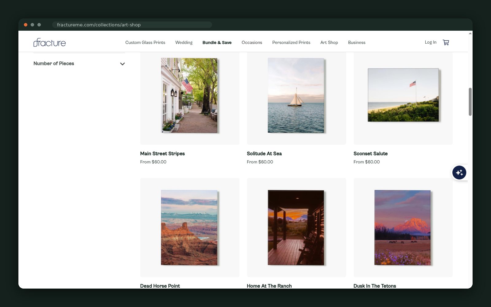 Art Shop range by collection