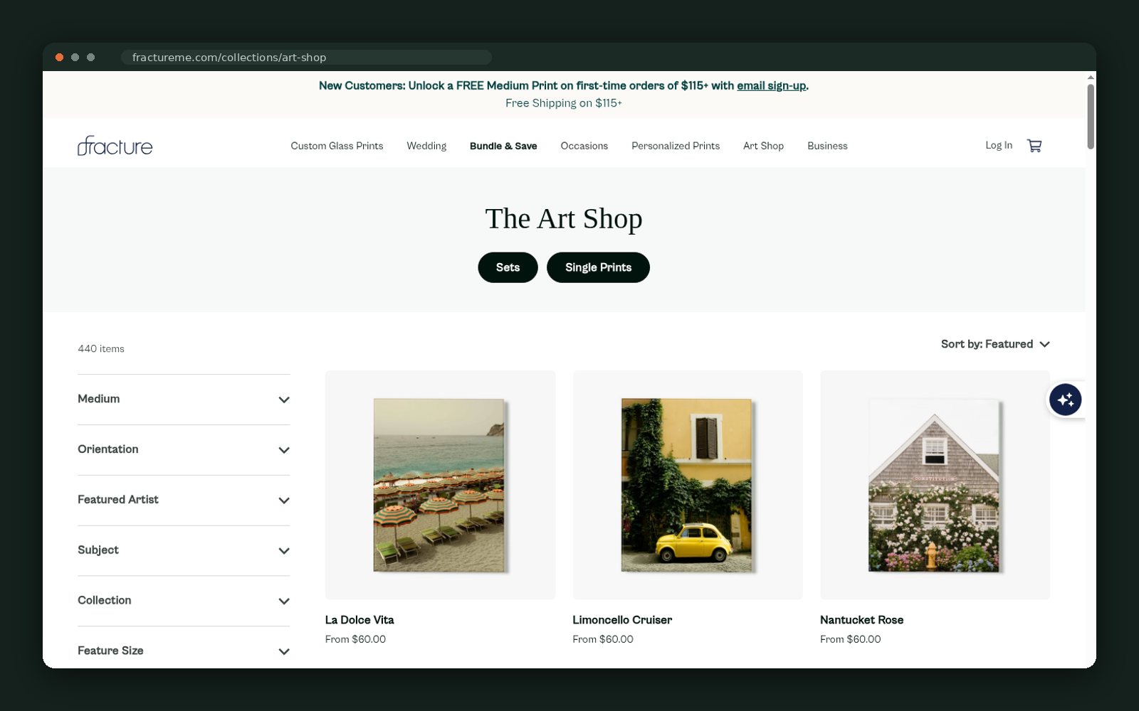 Fracture website — screen 4