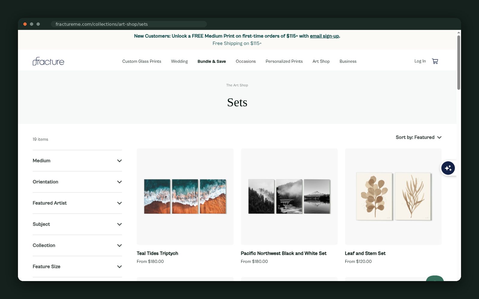 Fracture website — screen 5