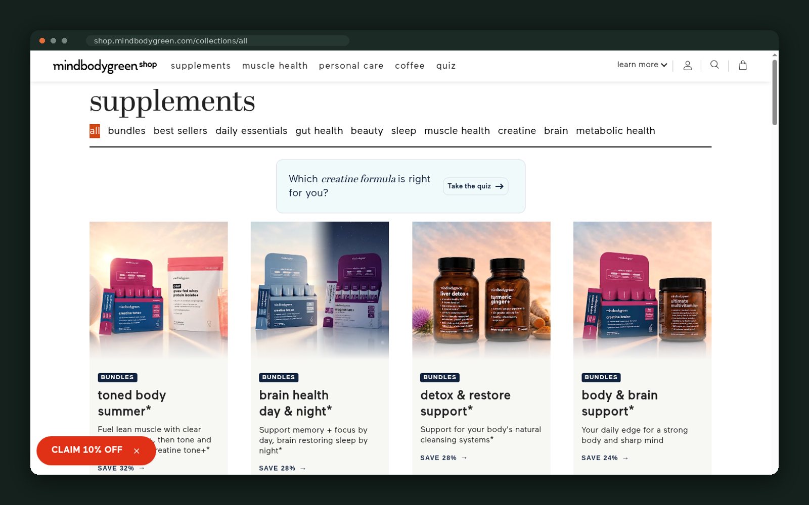 mindbodygreen website — screen 2