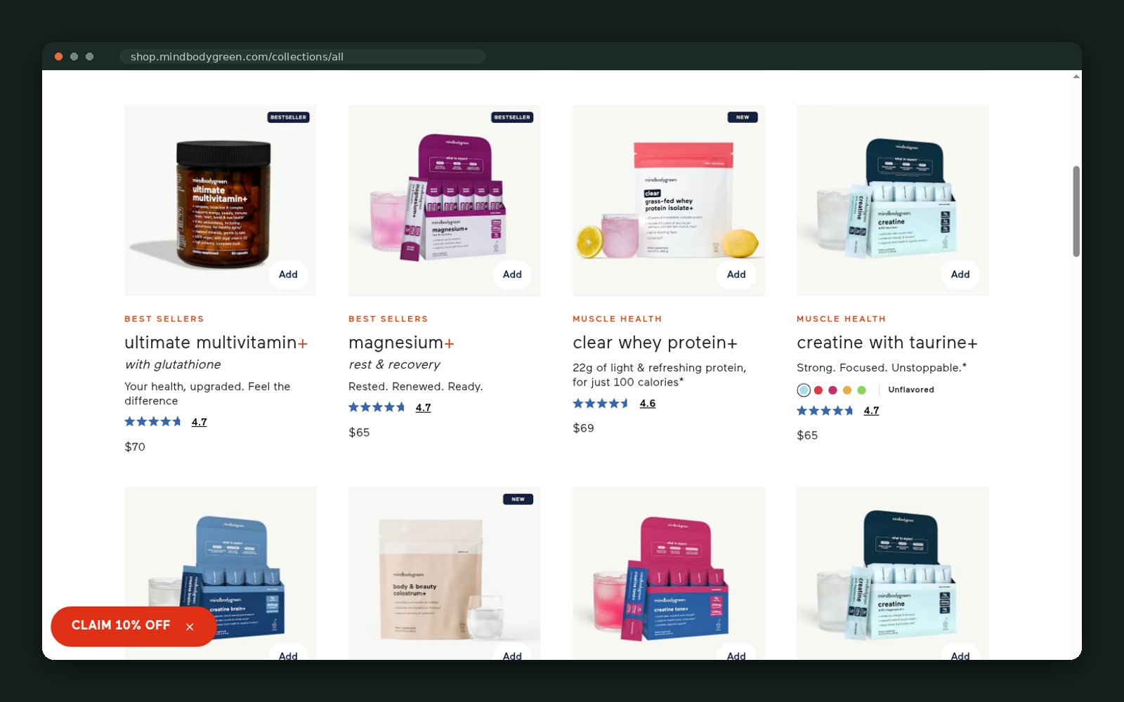 mindbodygreen website — screen 5