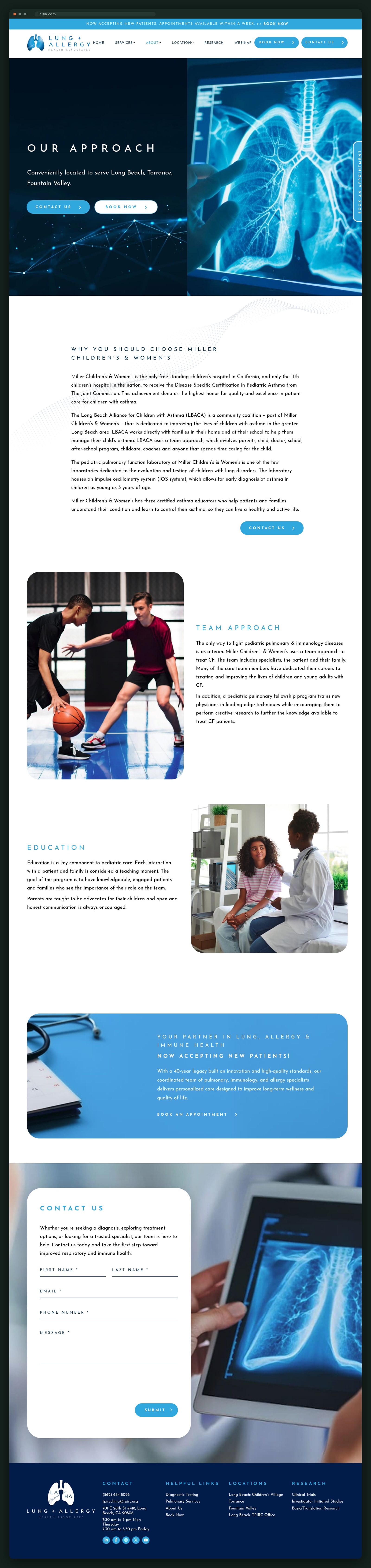 Our approach page, full scroll