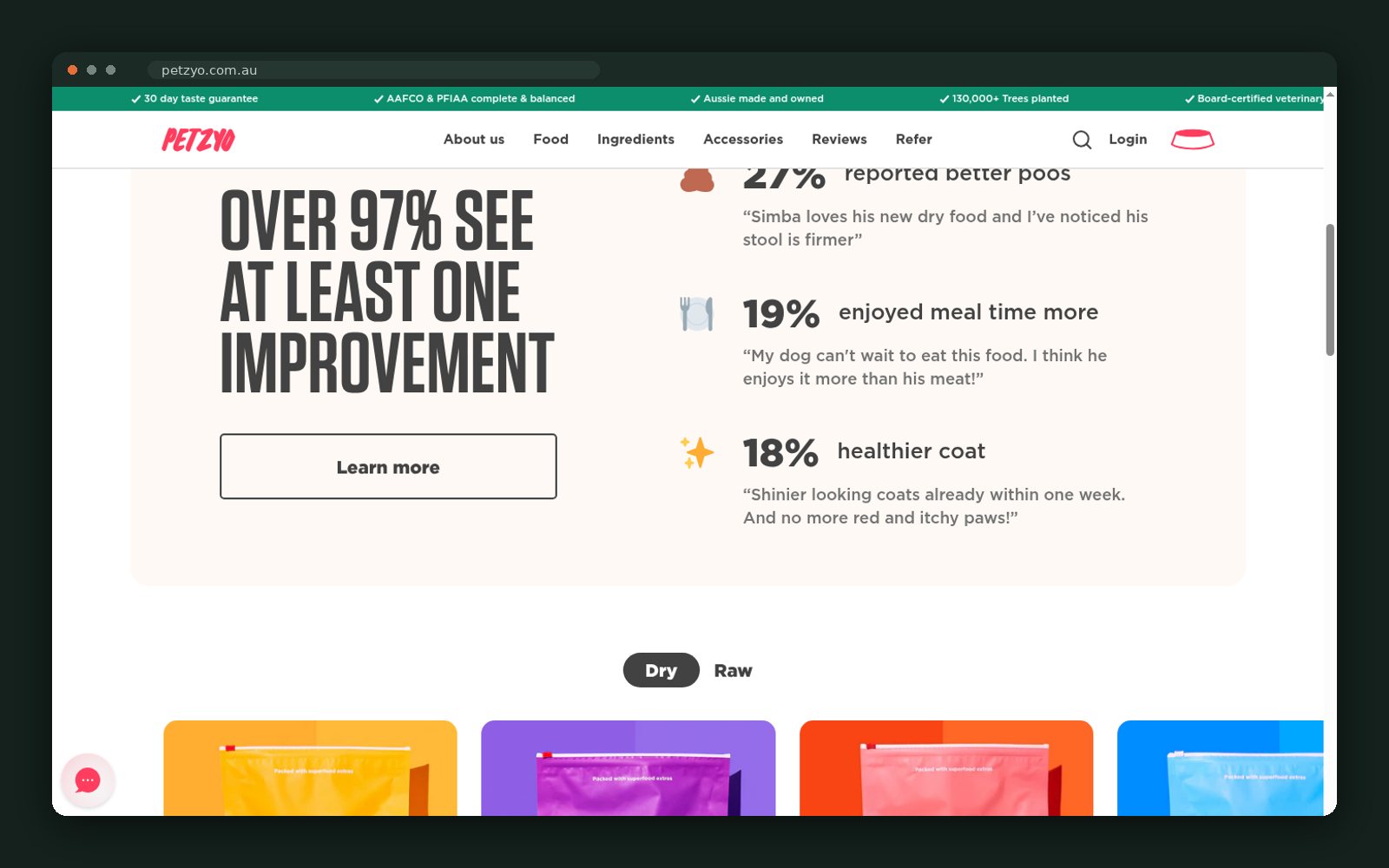 Reported improvement stats from real customers