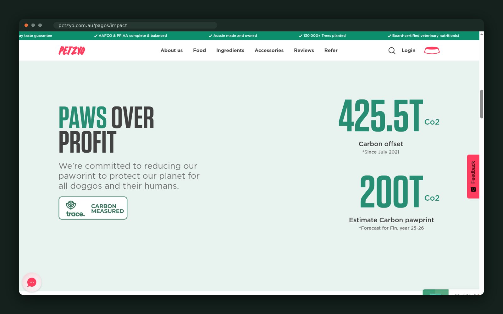 Carbon offset and carbon-measured reporting