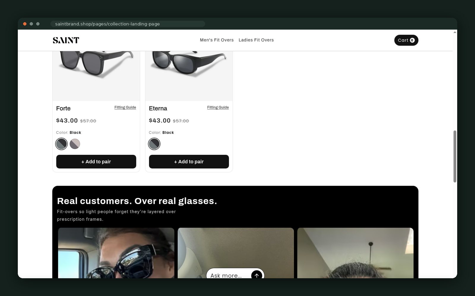 SAINT website — screen 5