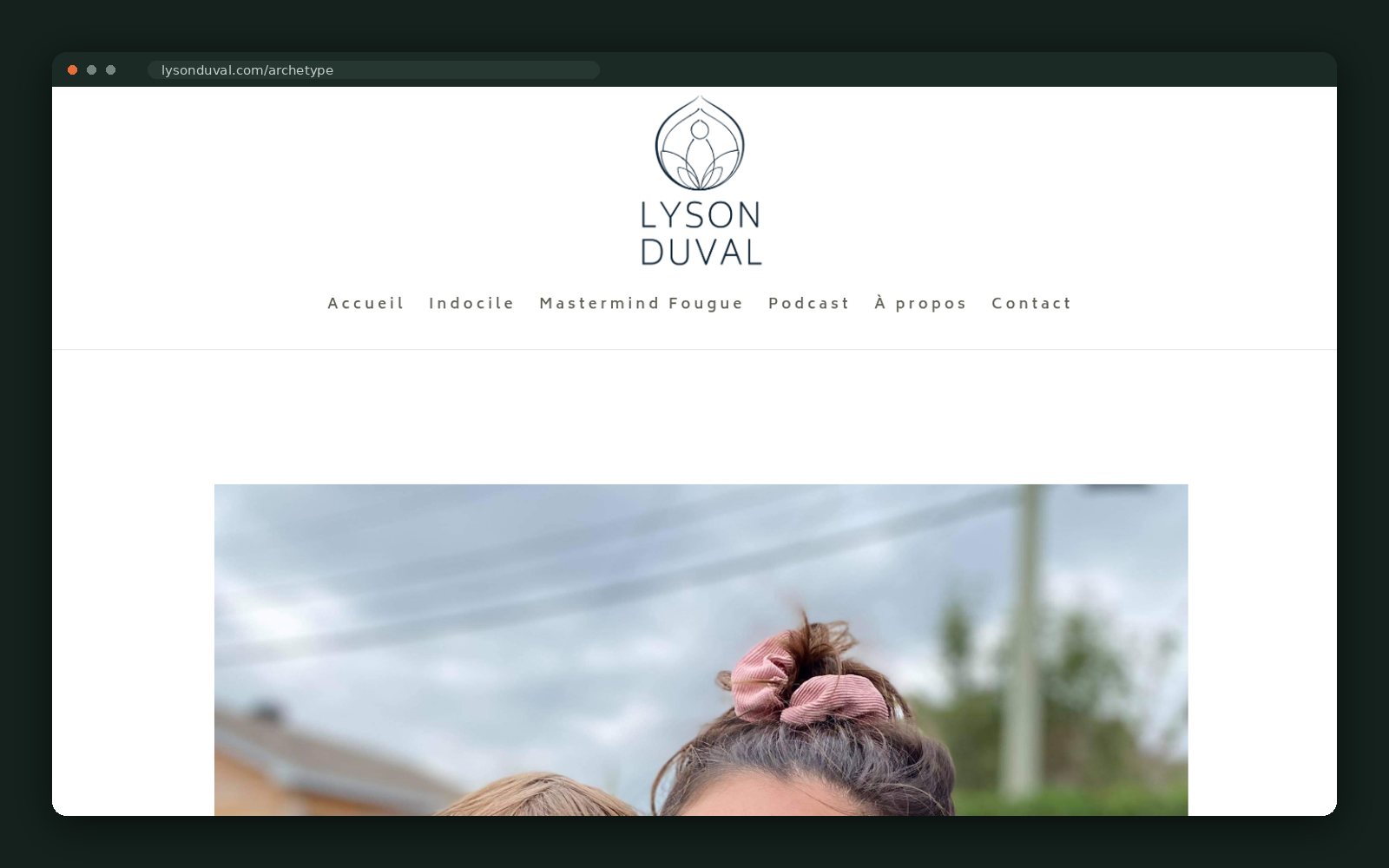 Archétype page — documentary portrait photography