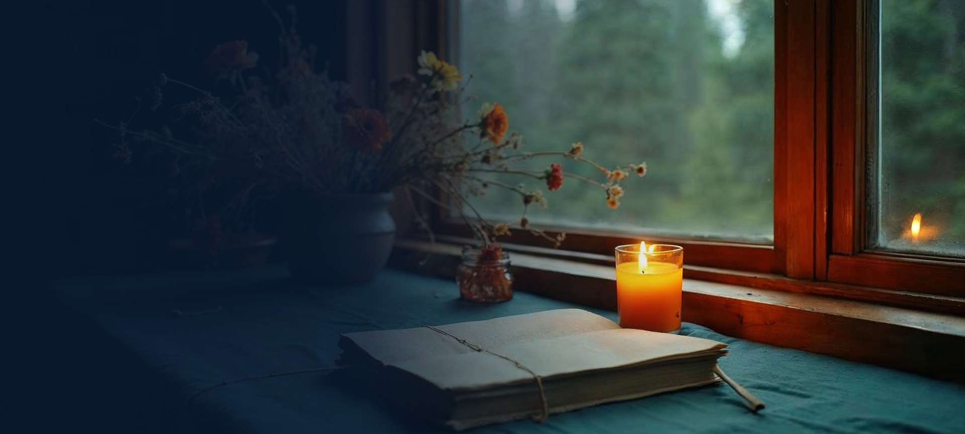 Art-directed wellness ritual scene representing Lyson Duval's practice