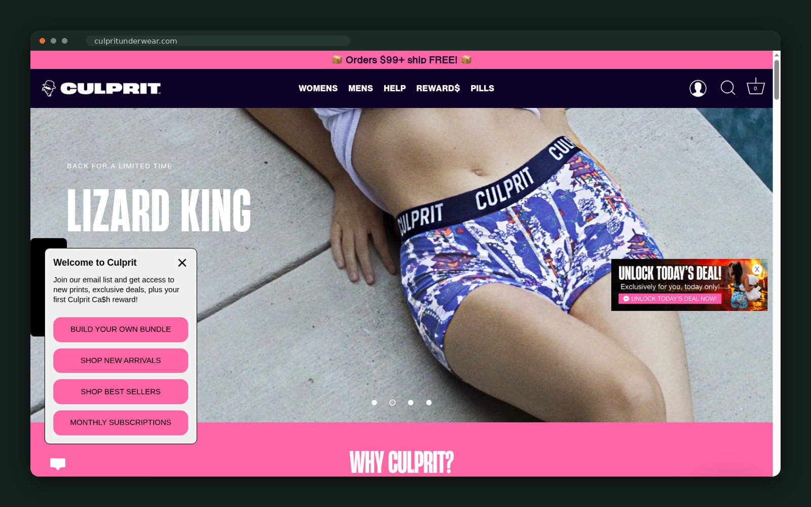 Homepage hero — limited-print drop carousel