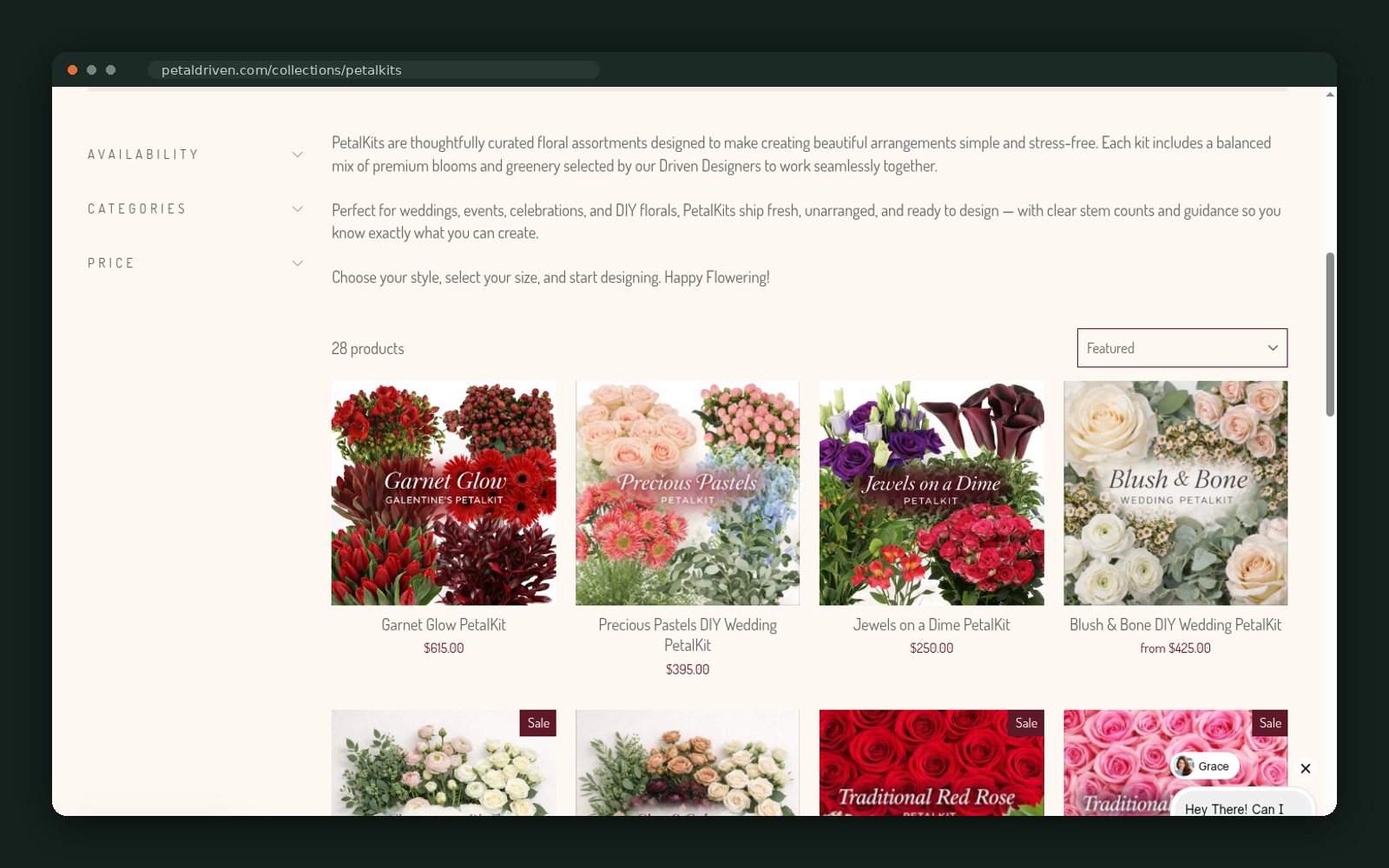 PetalDriven.com website — screen 4
