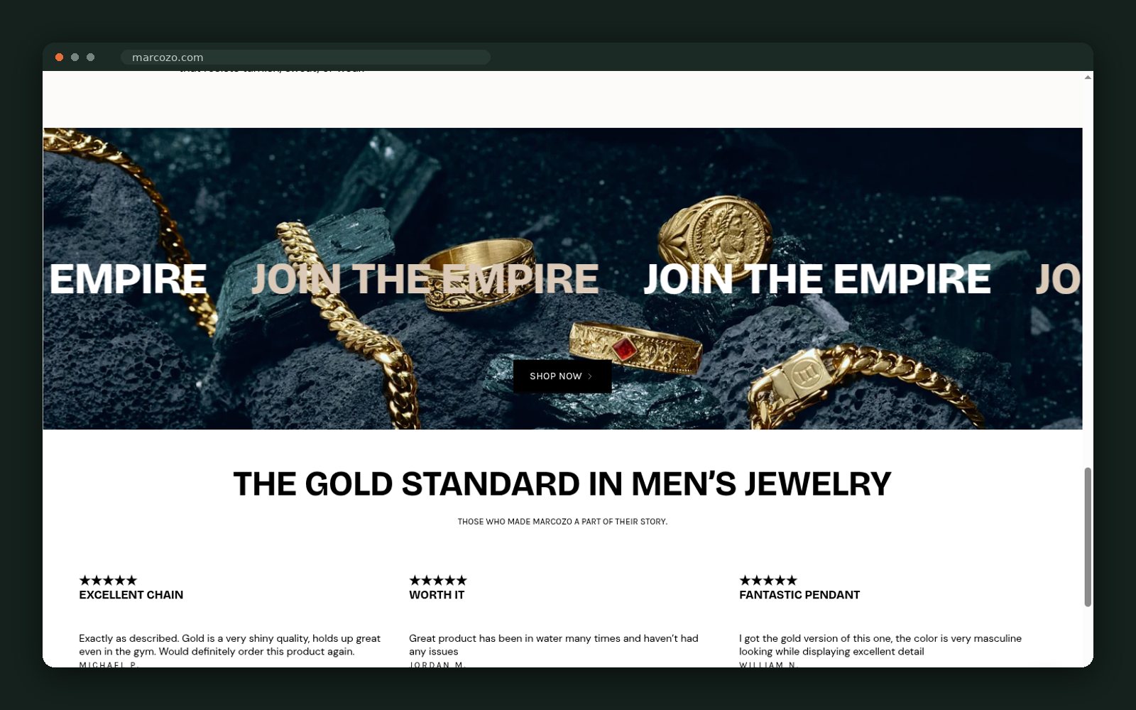MARCOZO website — screen 4