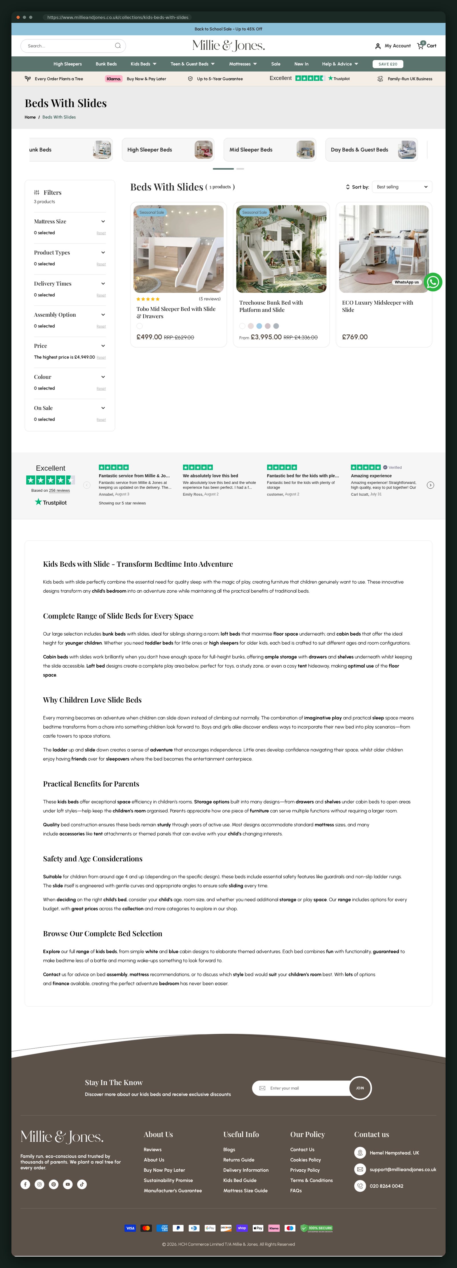 Beds With Slides collection page