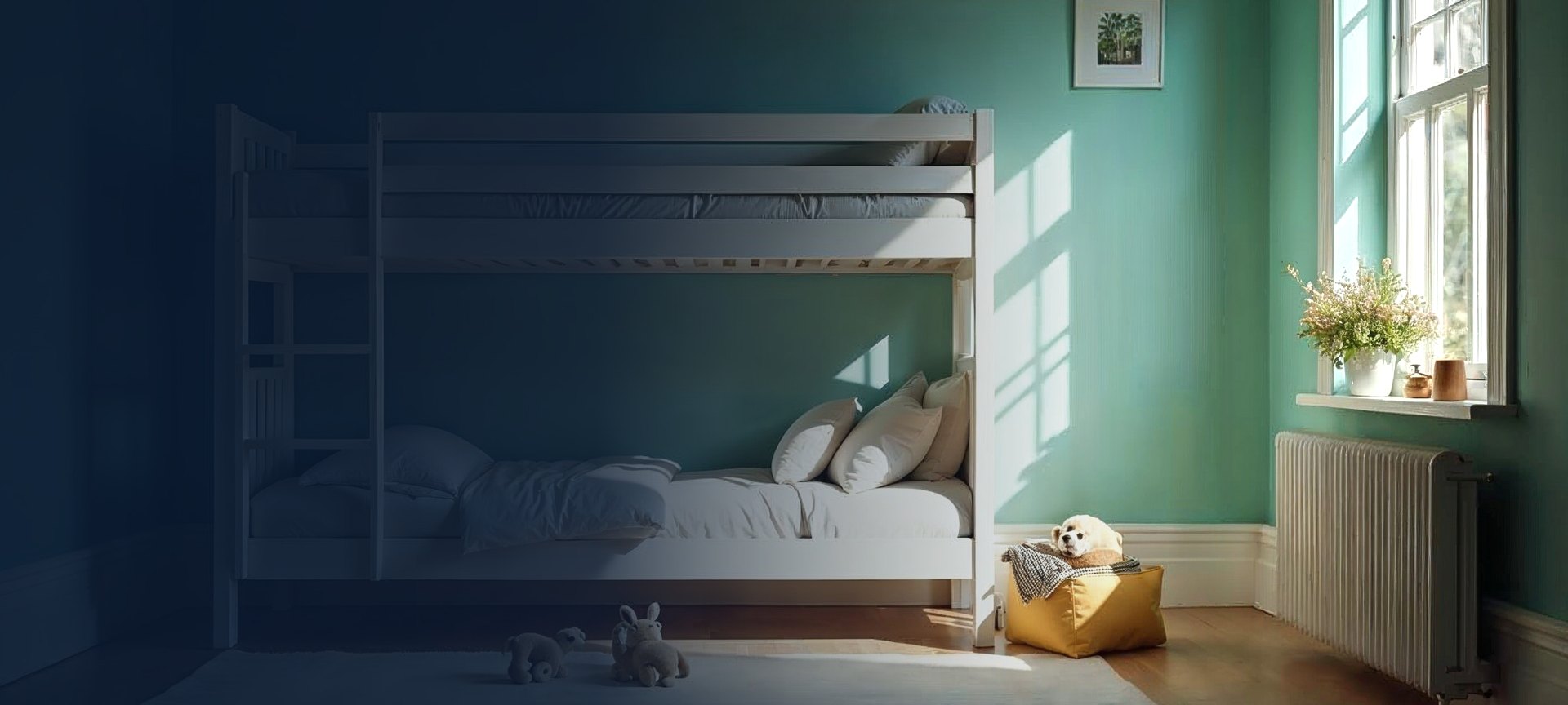 Art-directed children's bedroom scene representing Millie & Jones' industry