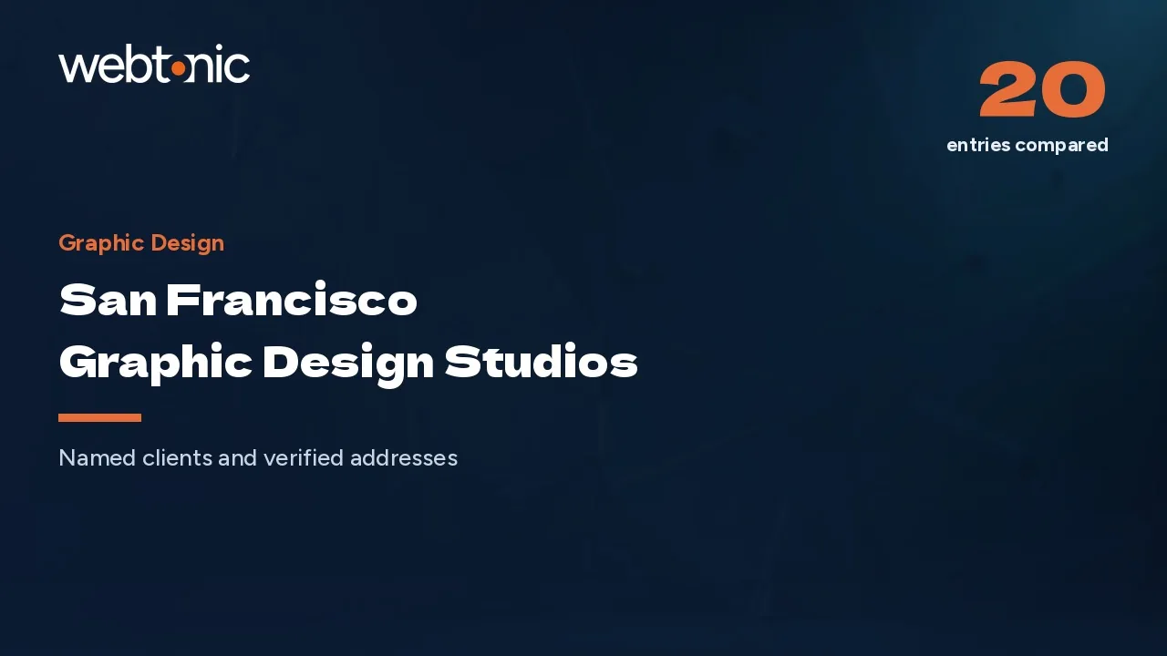 San Francisco Design Studios Whose Work You Have Already Seen in 2026 — Web Tonic blog thumbnail