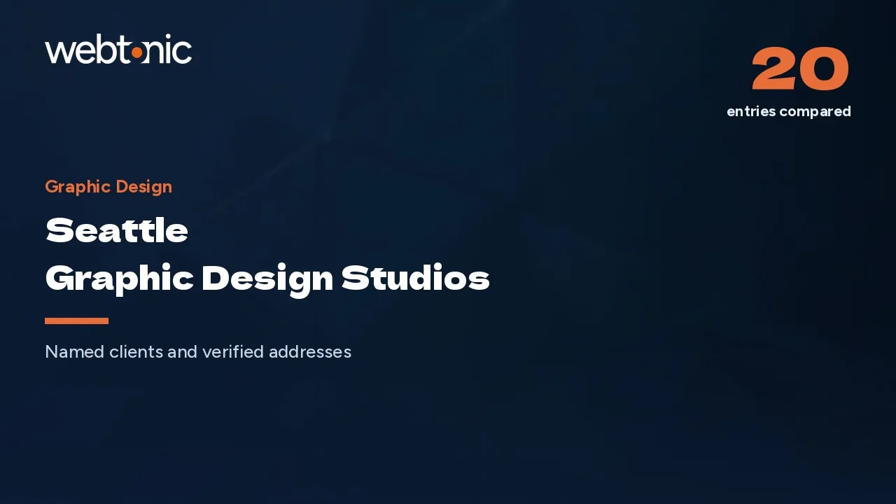 Seattle Graphic Design Studios and the Puget Sound Three Beside Them in 2026 — Web Tonic blog thumbnail