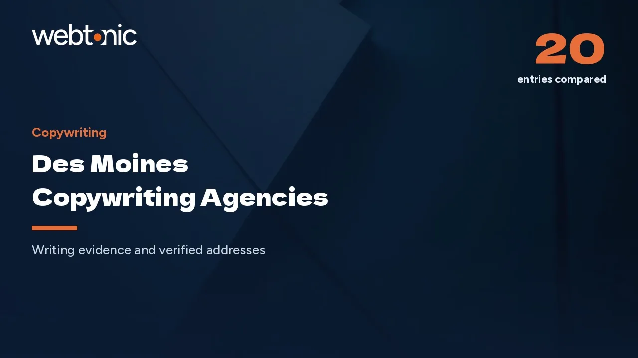 Des Moines Copywriting Agencies and the Westside Metro Bench in 2026 — Web Tonic blog thumbnail