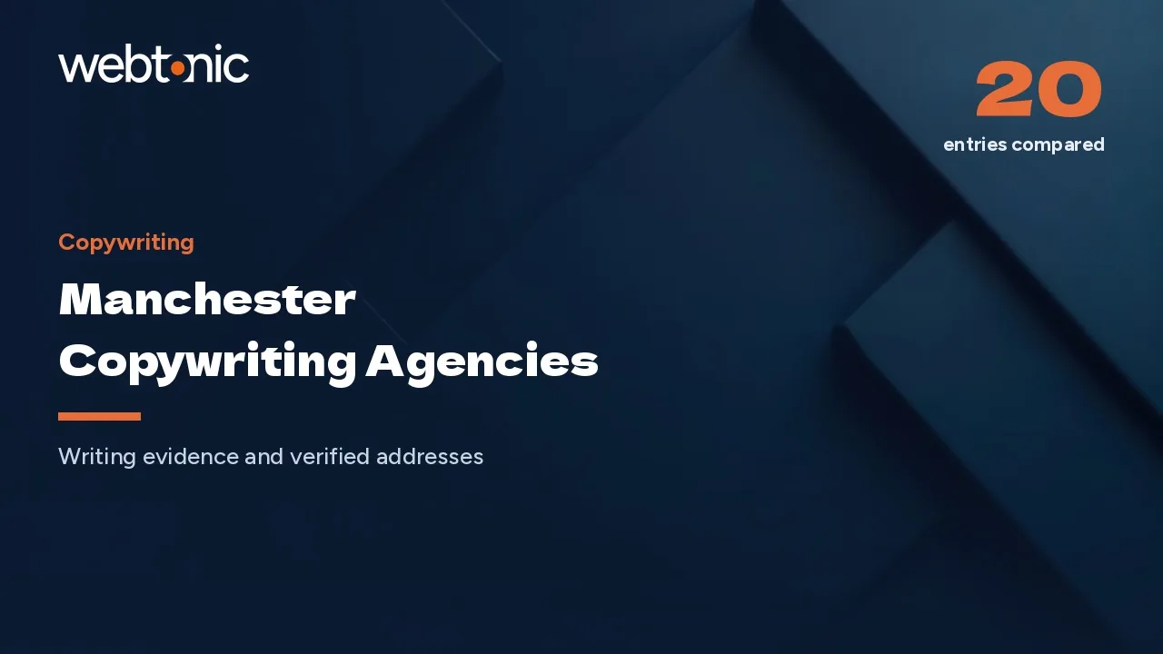 Manchester Copywriting Agencies: Fourteen Client Lists, No Price Lists, in 2026 — Web Tonic blog thumbnail