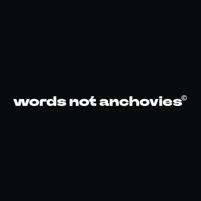 Words Not Anchovies Logo