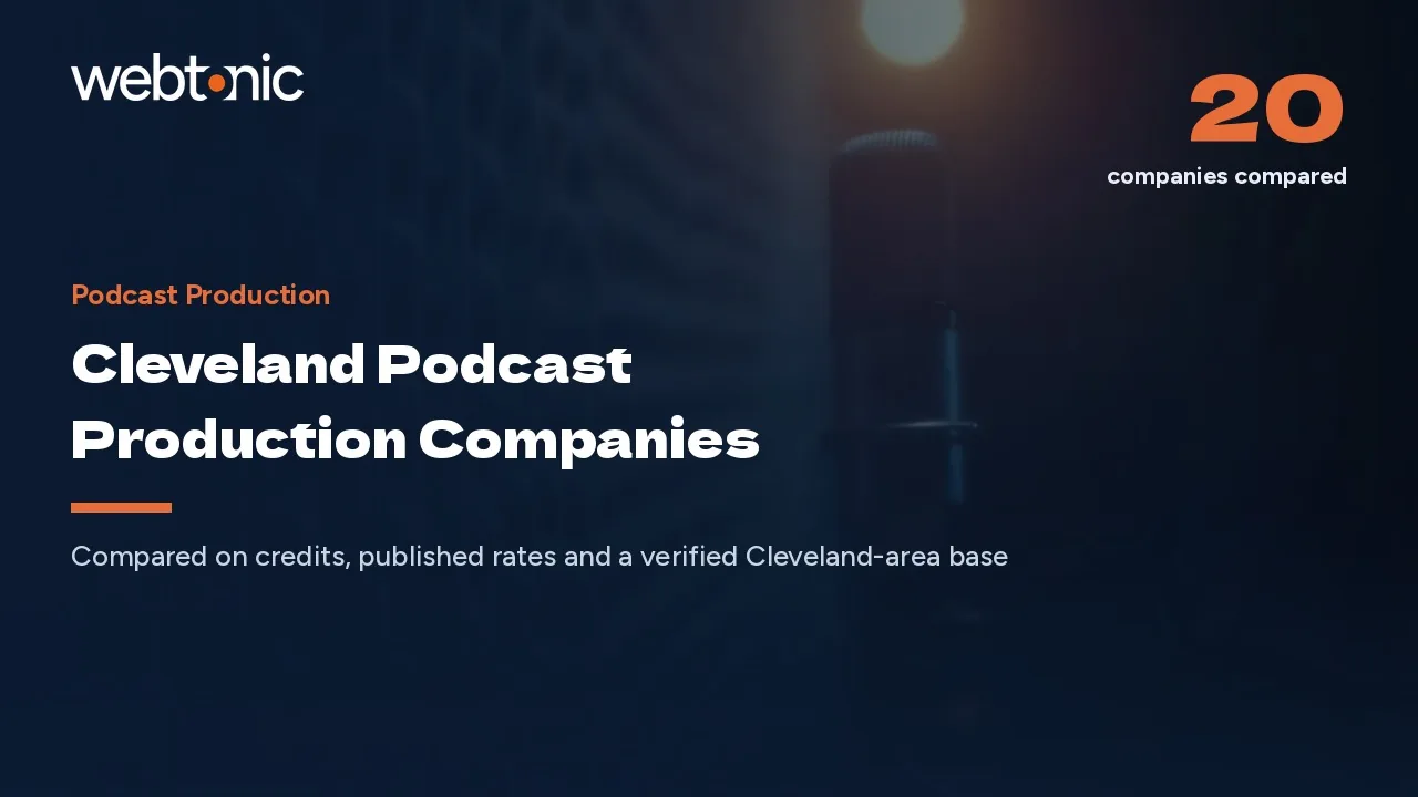 Cleveland Podcast Production Companies, and the Nine in the Suburbs, in 2026 — Web Tonic blog thumbnail