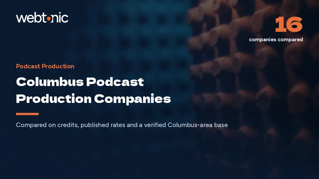 Sixteen Columbus Podcast Producers Audited on Address and Price in 2026 — Web Tonic blog thumbnail