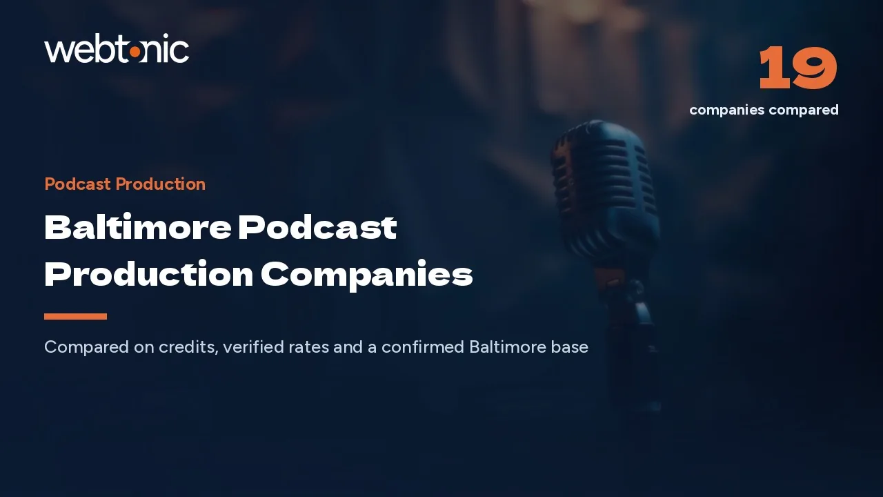 Baltimore Podcast Production Companies: Rooms, Show Owners and Five Rate Cards in 2026 — Web Tonic blog thumbnail