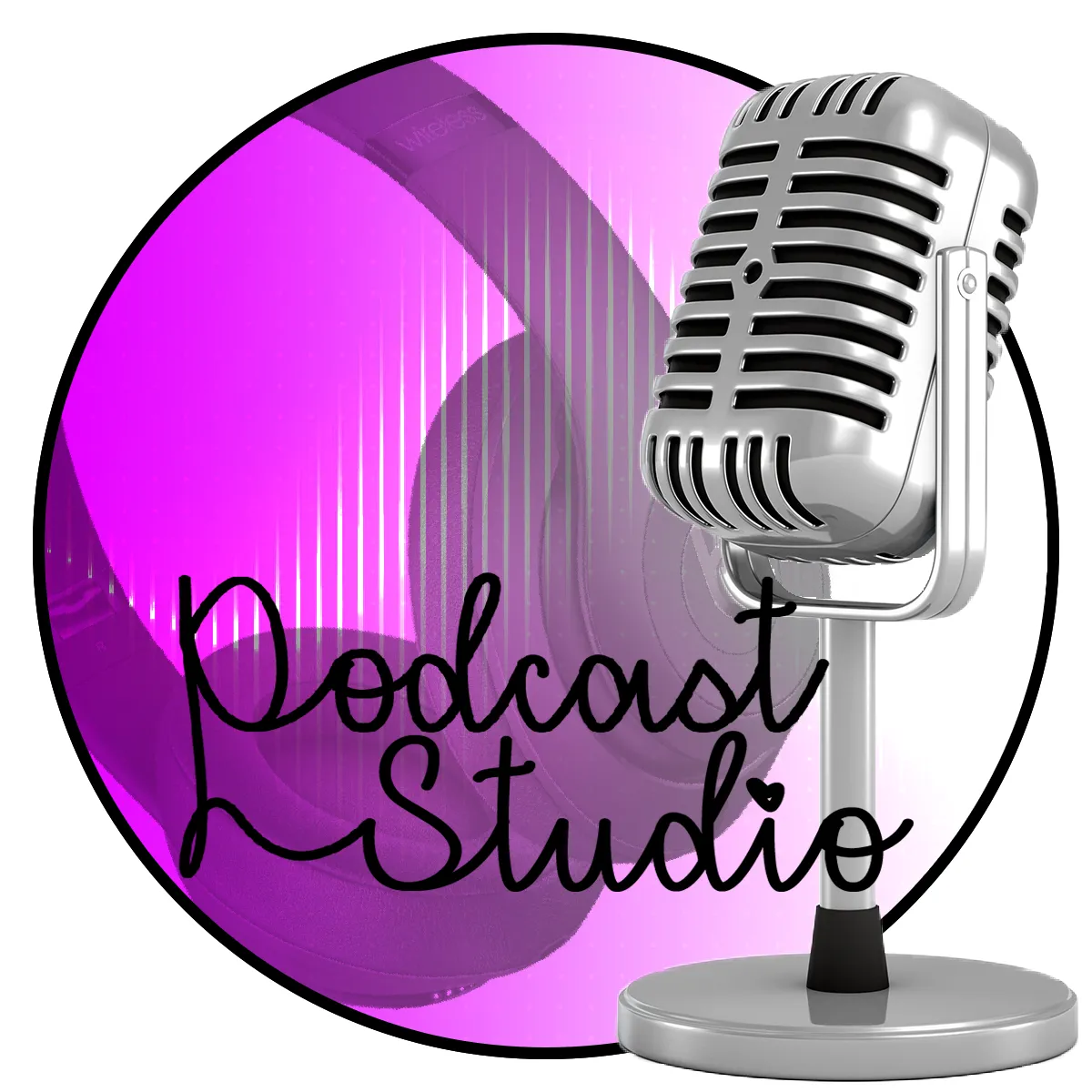 The Podcast Studio NM Logo