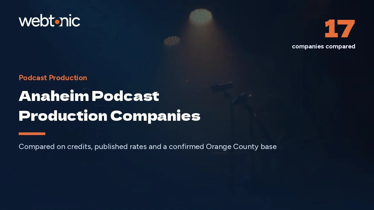 Anaheim Podcast Production Companies, and How Few Are Really in Anaheim, in 2026 — Web Tonic blog thumbnail