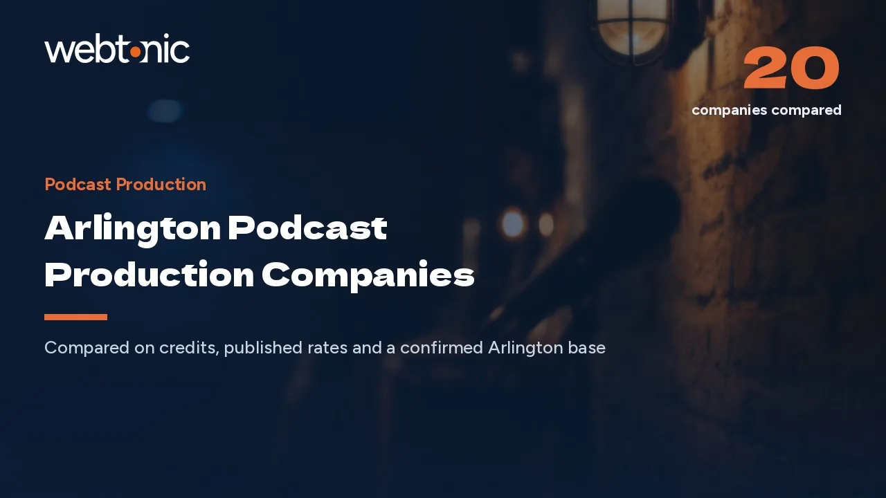Arlington Podcast Production Companies, and the Sixteen That Commute From Dallas-Fort Worth, in 2026 — Web Tonic blog thumbnail