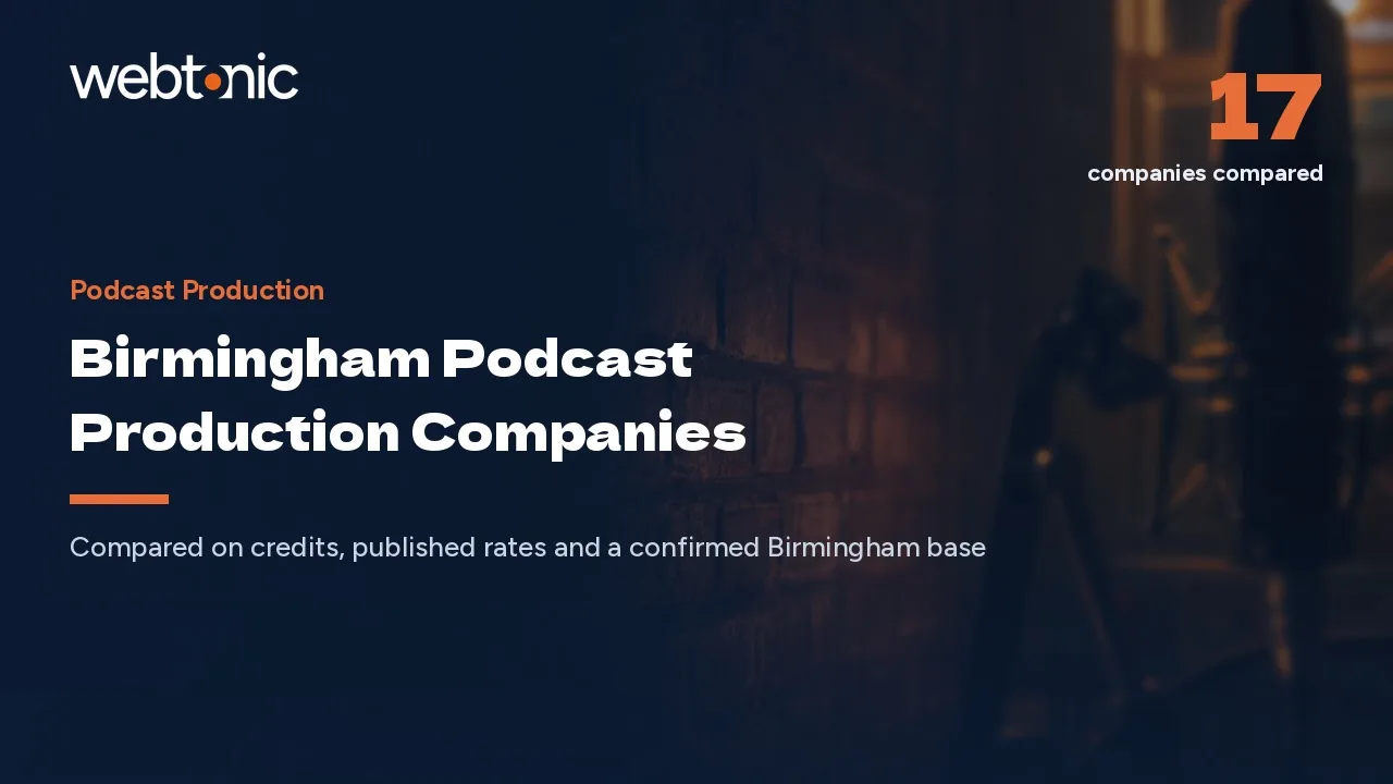 Birmingham Podcast Production Companies Clustered Around Digbeth in 2026 — Web Tonic blog thumbnail