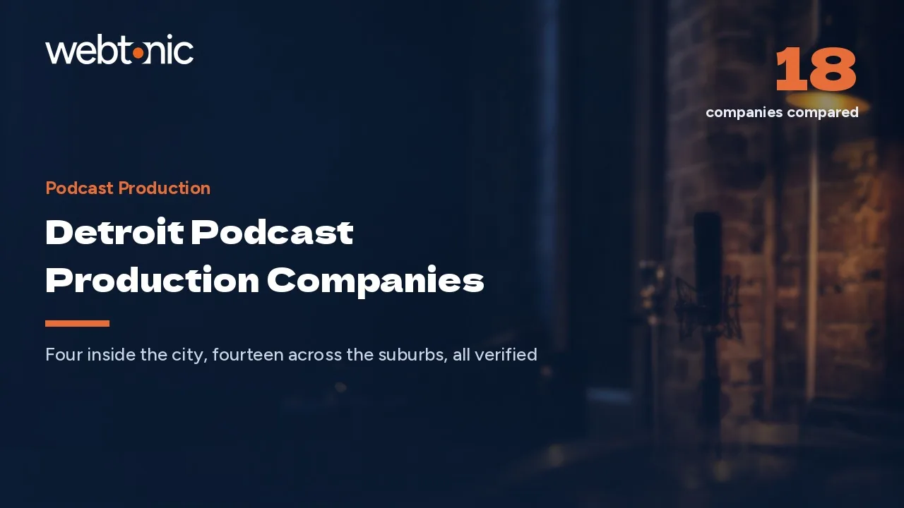 Detroit Podcast Production Companies: Four in the City, Fourteen in the Suburbs, in 2026 — Web Tonic blog thumbnail