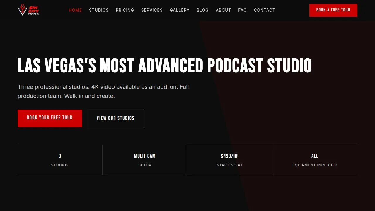 Sin City Podcast Studios Logo